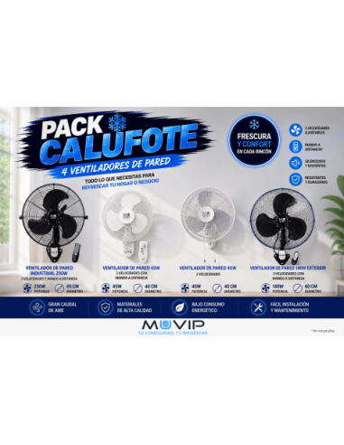 PACK VENTILADORES PARED MUVIP