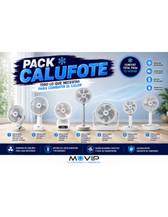 PACK VENTILADORES BATERIA RECARGABLES MUVIP