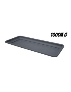 BANDEJA PARA MACETA 100CM ANTRACITA ARTPLAST