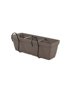 MACETA COLGANTE RECTANGULAR 50CM TORTORA FLYCURVED ARTPLAST