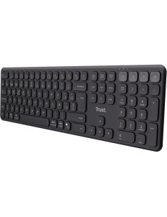 TECLADO TRUST VAIYA RECARGABLE WIRELESS BLUETOOTH BLACK 2