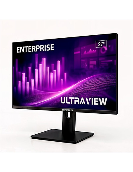 MONITOR ENTERPRISE ULTRA-VIEW 27 IPS QHD 2K 120HZ USB + HDMI + DISPLAYPORT ERGONOMICO MULTIMEDIA VESA 3YR GAR