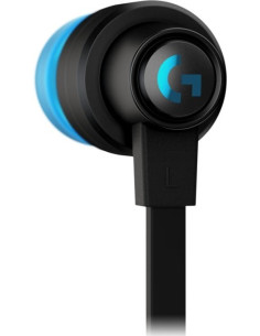 AURICULARES + MICROFONO LOGITECH GAMING G333 JACK 3.5MM USB-C IN EAR BLACK/BLUE 2