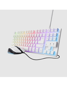 TECLADO + RATON TRUST GXT 798W GAMING RGB USB WHITE
