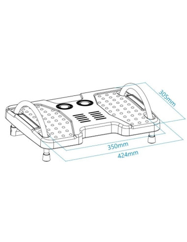 REPOSAPIES ERGONOMICO TOOQ CONFORT GREY