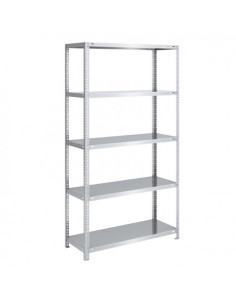 ESTANTERIA ACERO GALVANIZADO 5 BALDAS 90X30X180CM BLIM