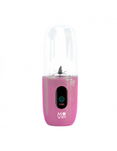 BATIDORA DE VASO PORTÁTIL RECARGABLE COLOR DESIGN 460ML ROSA MUVIP