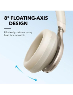 AURICULARES ANKER SOUNDCORE SPACE ONE WIRELESS BLUETOOTH USB-C WHITE 2