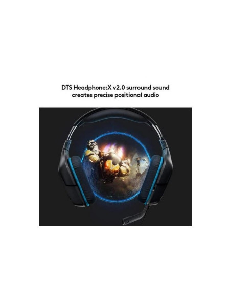 AURICULARES + MICROFONO LOGITECH GAMING G432 USB DTS 7.1 BLACK/BLUE