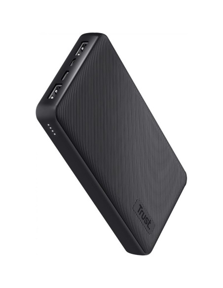 POWERBANK TRUST PRIMO 15000MAH 2A USB + USB-C + MICRO-USB ECO BLACK