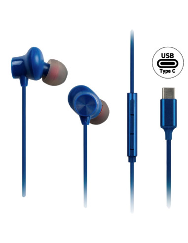 Panasonic RP-TCM225DEA Auricular USB-C Azul