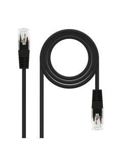 CABLE DE RED CAT.6 UTP 0.5M NANOCABLE BLACK