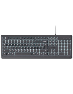 TECLADO TRUST PRIMO USB ILLUMINATED BLACK