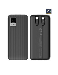 POWERBANK COOLBOX DP20 20000MAH USB-C + LIGHTNING BLACK
