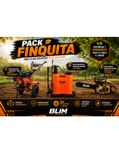 PACK FINCA MOTOCULTOR + MOTOSIERRA + SULFATADORA BLIM