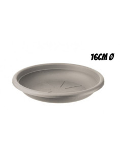 PLATO PARA MACETA 16CM TORTORA ARTPLAST