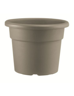 MACETA REDONDA DIAMETRO 25CM TAUPE ARTPLAST
