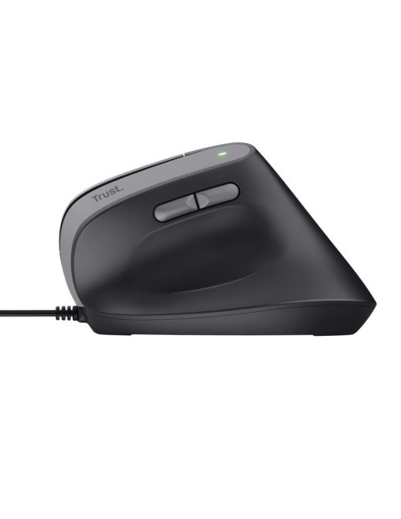 RATON TRUST BAYO II ERGONOMICO 2400 DPI USB BLACK