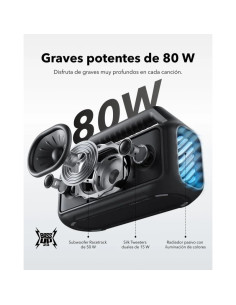 ALTAVOZ ANKER SOUNDCORE BOOM 2 80W BLUETOOTH IPX7 BLACK 2