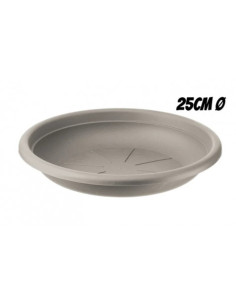 PLATO PARA MACETA 25CM TORTORA ARTPLAST