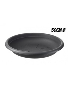 PLATO PARA MACETA 50CM ANTRACITA ARTPLAST