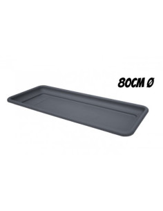 BANDEJA PARA MACETA 80CM ANTRACITA ARTPLAST