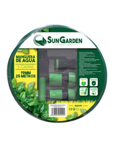 MANGUERA AGUA 5 CAPAS 19MM 25METROS SUNGARDEN