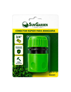 CONECTOR RAPIDO PARA MANGUERA 3/4\" SUNGARDEN