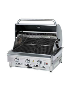BARBACOA DE GAS INOX PRO 3 FUEGOS SOBREMESA MUVIP