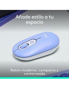 RATON LOGITECH POP MOUSE WIRELESS BLUETOOTH PURPLE 2