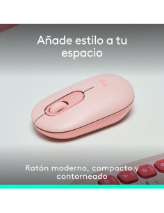 RATON LOGITECH POP MOUSE WIRELESS BLUETOOTH ROSE 2