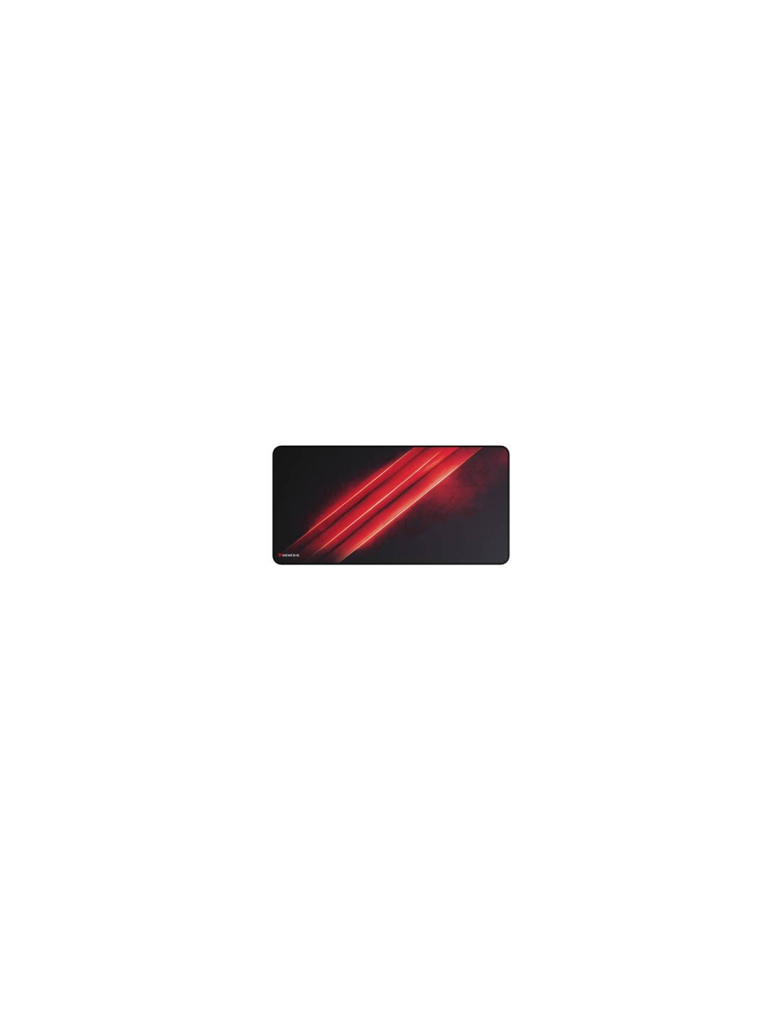 GENESIS Carbon 500 Maxi Flash G2 Alfombrilla de ratón para juegos Negro, Rojo