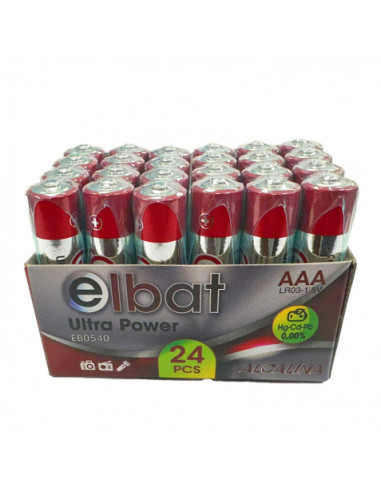 PACK 24 PCS PILAS ALCALINAS LR03/AAA ELBAT