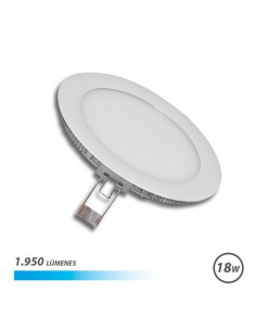 DOWNLIGHT EMPOTRAR ULTRAPLANO LED LUZ FRIA 18W 1950LM ELBAT