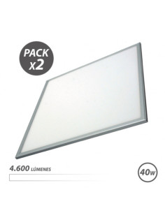 PACK 2 PANELES LED 60X60 40W 4600LM LUZ BLANCA ELBAT