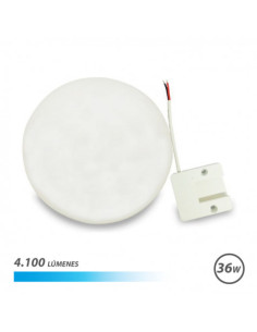 APLIQUE LED TECHO CON BASE FIJA REDONDO 36W LUZ FRIA ELBAT