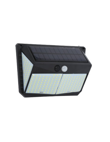 APLIQUE LED SOLAR 250LM ILUMINACIÓN 3 CARAS NEGRO ELBAT