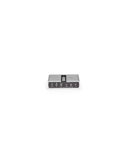 StarTech.com ICUSBAUDIO7D Tarjeta de Sonido 7.1 USB Externa Adaptador