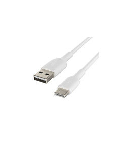 Cable Belkin usb tipo-a macho a usb tipo-c macho 1m blanco CAB001BT1MWH