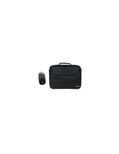 Nilox MALETIN 16P DURO + RATON OPTICO USB Negro