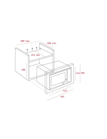 Teka MWE 255 FI Microondas integrado 25L 900 W Acero inoxidable