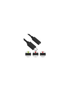 Ewent Cable USB C Macho/USB C Hembra 1,8 m Negro 2