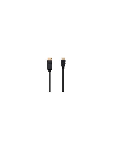 Nanocable Cable Conversor DISPLAYPORT a HDMI, DP/M - HDMI/M, Negro,