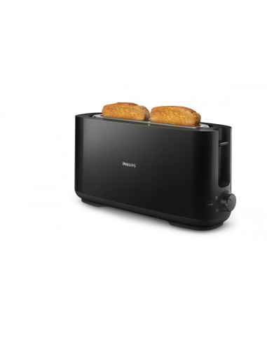 Philips Daily Collection Tostadora de plástico con ranura larga y