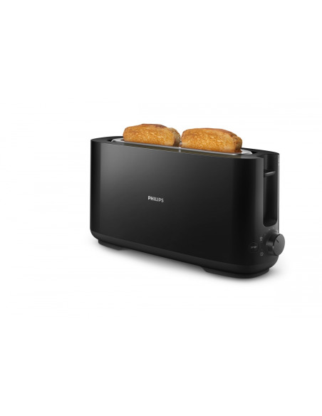Philips Daily Collection Tostadora de plástico con ranura larga y