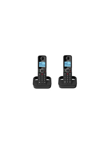 Alcatel F860 DUO EU Teléfono DECT Identificador de llamadas Negro