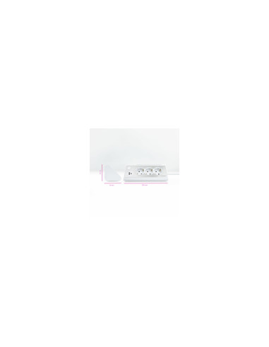 Nanocable Regleta de Sobremesa con 3 Tomas de Tierra y 2 USBÂ´s con
