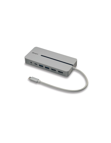 Lindy 43360 base para portátil y replicador de puertos Alámbrico USB