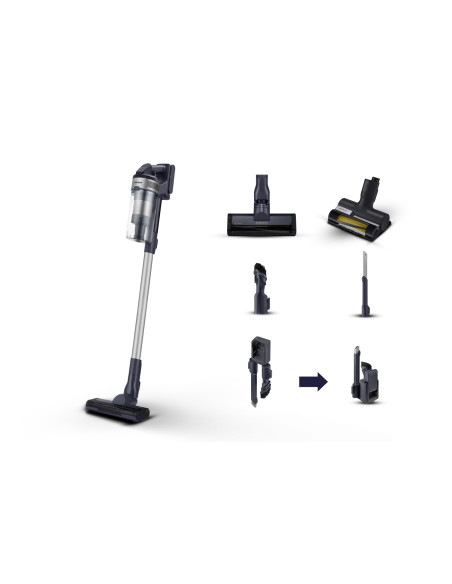 Samsung VS15A60AGR5 aspiradora de mano Negro, Plata Sin bolsa