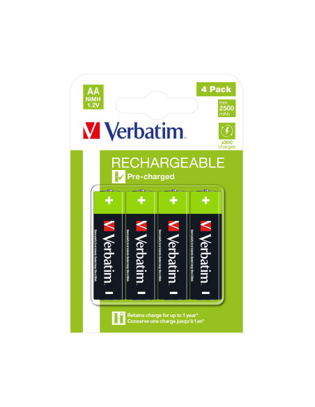 Verbatim 49517 pila doméstica BaterÍ­a recargable AA NÍ­quel-metal